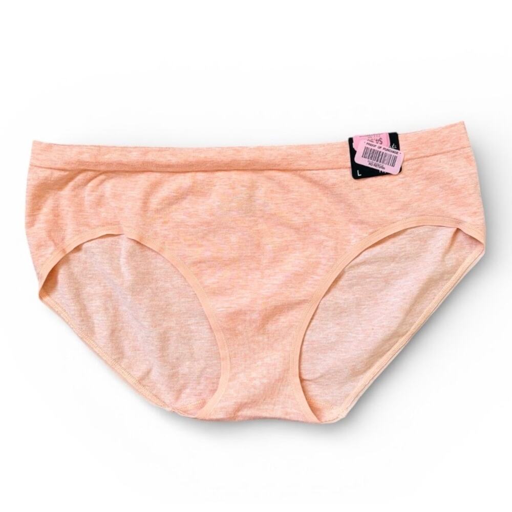 Modern Movement Women Soft Cotton Blend Peach Hipster Underwear Panties Sz L NWT